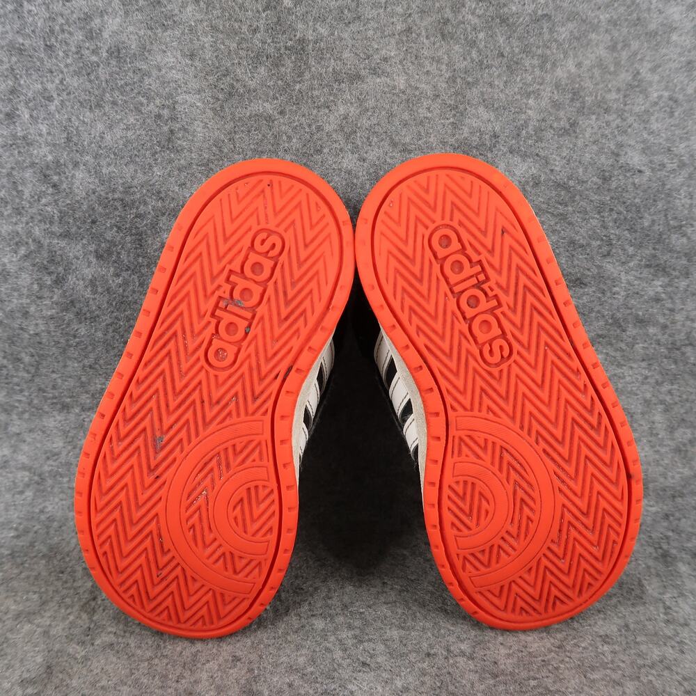 Adidas Shoes Toddler 8K Sneakers Mid Casual Hook N Loop Easy On Kids Black Red - Picture 11 of 14